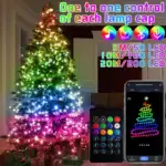 Christmas Tree RGB Lights Smart Bluetooth Control