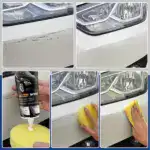 Adhesive for repairing scratches on cars
