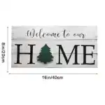 Welcome to My/Our Home - Seasonal Door Hanger, Family Welcome Sign With 7 Interchangeable Pieces - Gifts for Family, New Homeowners