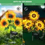 Solar LED Sunflower Garden Lights - Image 7