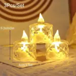 Crystal Flameless Candle Light Set - Image 10