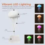 LED Gradient Swimming Jellyfish Atmosphere Light - Image 4