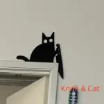 Metal Cat Door Topper – Reversible Decorative Cat Silhouette for Doors & Shelves - Image 5