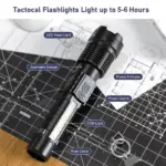 Outdoor LED Flashlight with COB Warning Light - Image 7