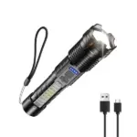 Outdoor LED Flashlight with COB Warning Light - Image 8