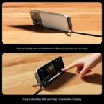 2-in-1 Invisible Holder Charger Cable – 240W Fast Charging Cable with Built-In Foldable Phone Stand - Image 9